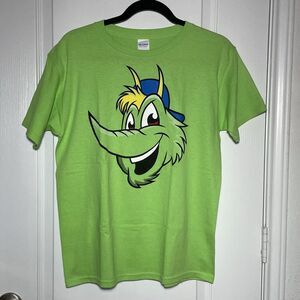 Gildan MiLB Sugar Land Skeeters Unisex Youth T-shirt Swatson Mascot's Face Large